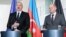 Azerbaijani President Ilham Aliyev and German Chancellor Olaf Scholz hold a joint press conference in Berlin on April 26.