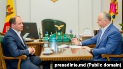 Primarul mun. Chișinău, Ion Ceban, în vizită la Igor Dodon, președintele R. Moldova de atunci, 10 martie 2020