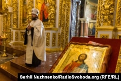 A commemorative service in memory of Ivan Mazepa was led by Archimandrite Avraamiy, the head of the Kyiv-Pechersk Lavra, in the Ukrainian capital on July 25.
