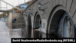 Повінь через підйом рівня води у Дніпрі. Київ, 17 квітня 2023 року, ілюстративне фото