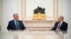A Miniszterelnöki Sajtóiroda által közreadott képen Orbán Viktor miniszterelnök és Vlagyimir Putyin orosz elnök tárgyal Moszkvában 2024. július 5-én