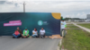 Az LMP aktivistái lezárják a gödi Samsung gyárhoz vezető utat 2024. június 3-án