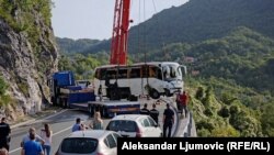 Saobraćajna nesreća na magistralnom putu Cetinje-Budva