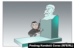 Karikaturista Predrag Koraksić Corax stalni je saradnik Radija Slobodna Evropa i jednom sedmično objavljujemo njegov komentar političkog života Srbije bez riječi.