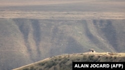 ARMENIA- An observation post seen from the village of Kornidzor near the border with Azerbaijan on September 22, 2023. 