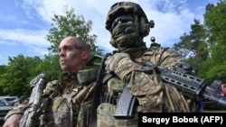 Pripadnici ruskih snaga na severu Ukrajine, 24. maj 2023.