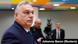 Прем'єр-міністр Угорщини Віктор Орбан бере участь у саміті Європейського Союзу в Брюсселі, Бельгія, 1 лютого 2024 року