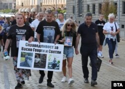  Близки на починали при пътни произшествия се събраха на народен митинг в София, 10 септември 2023 година 