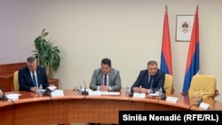 Radovan Višković, Nenad Stevandić i Milorad Dodik