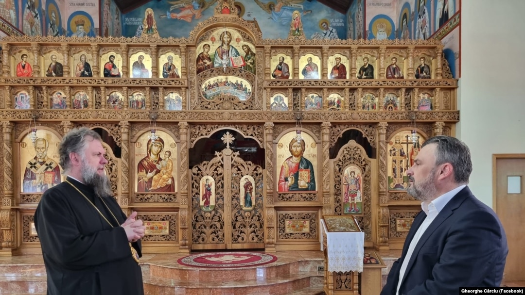Gheorghe Cârciu, director DPRP, este un cunoscut al bisericilor din diaspora. Aici, cu IPS Nectarie, noul episcop vicar al Arhiepiscopiei Ortodoxe Române a Europei Occidentale.