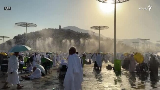 نن د حج زیارت کوونکي عرفات کې سره راټول شول 