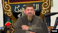 Глава Чечни Рамзан Кадыров во время своей "прямой линии", 13 декабря 2023 г.