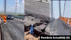 Asfaltul pe sensul de circulaţie Tulcea - Brăila s-a deteriorat puternic în mai multe rânduri, în special în iulie anul acesta.