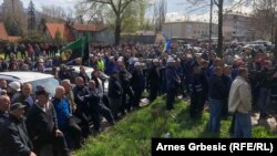 Protest rudara u Zenici, 30. marta 2023.