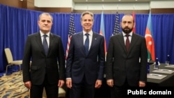 U.S. - U.S. Secretary of State Antony Blinken hosts talks between the Armenian and Azerbaijani foreign ministers, Washington, June 10, 2024.