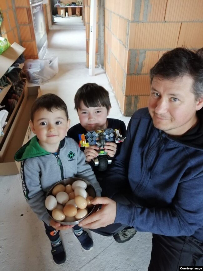 Evgeny Koposov me fëmijë