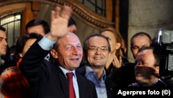 Traian Băsescu, președintele României în perioada 2004-2014 și fostul premier Emil Boc.