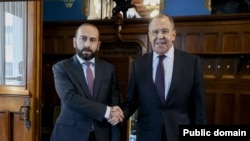 Russia - Russian Foreign Minister Sergei Lavrov meets his Armenian counterpart Ararat Mirzoyan, Moscow, July 25, 2023.