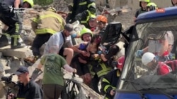 Unconscious Woman Saved From Rubble After Deadly Russian Attacks On Kyiv