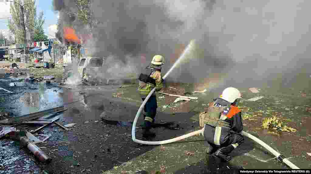 Рятувальники ліквідували пожежу площею 300 квадратних метрів