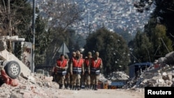 სამძებრო-სამაშველო ოპერაციის მონაწილე თურქი სამხედროები ქალაქ ანთაქიაში