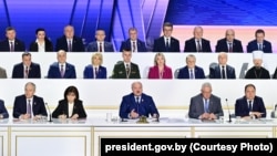Лукашэнка на Ўсебеларускім народным сходзе