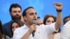 Armenia - The ruling Civil Contract party's mayoral candidate Tigran Avinian speaks during a campaign rally in Yerevan, September 5, 2023.