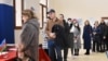 Azerbaijan -- voting at a polling station during presidential election in Baku - 07Feb2024