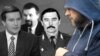 Yury Harauski (right) confessed to kidnapping Viktar Hanchar (left), Anatol Krasouski (center), and Yury Zakharanka (second right) before they were killed in 1999. (combo photo)