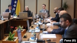 A session of the Council of Ministers of Bosnia-Herzegovina (file photo)