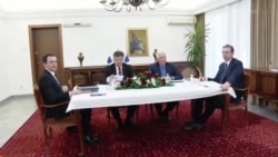 Долги и тешки преговори во Охрид меѓу Косово и Србија