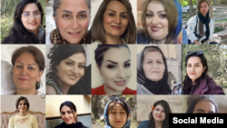 تصویری از ۱۵ زن بهائی که از سوی شعبه ۱۸ بازپرسی دادسرای انقلاب اصفهان به «ترویج» عقاید دیانت بهائی محکوم شدند