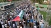 Pakistan - Thousands of students marched to the U.S. Consulate in Peshawar to demand an end to Israeli strikes on Gaza. screen grab