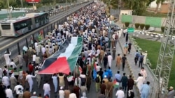 Pakistani Students March To Demand Cease-Fire In Gaza
