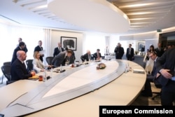 Predsednik Srbije Aleksandar Vučić na sastanku s liderima članica EU u Briselu, 26. oktobar 2023.