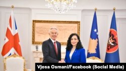 Bler sa predsjednicom Kosova Vjosom Osmani u Prištini, 10. juna 2024.