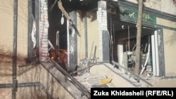 სამტრედიის ქუჩაზე მომხდარი აფეთქების ადგილი