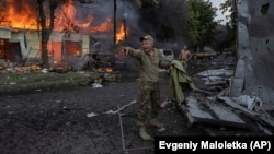 Aftermath Of Deadly Missile Strike At Market In Ukraine's Kostyantynivka