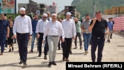 Predstavnici Islamske zajednice na protestu u Mostaru, 23. juni 2023.