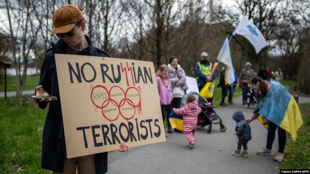 Russian and Belarusian athletes are banned from most international sports events since the start of Russia's full-scale invasion of Ukraine in February 2022.