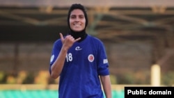 ملیکا محمدی، بازیکن تیم ملی فوتبال زنان ایران

