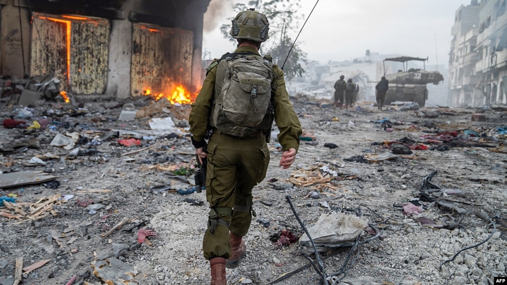 Израильский солдат в секторе Газа