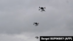 ფოტო არქივიდან. უკრაინის თავდაცვის ძალების უპილოტო საფრენი აპარატები