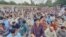 Residents of Pakistan's Khyber Pakhtunkhwa Province protest against a lack of security in the region in a June 15 demonstration that condemned both the government and extremists.