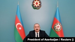 Aзербејџанскиот претседател Илхам Алиев, 20 септември 2023 година
