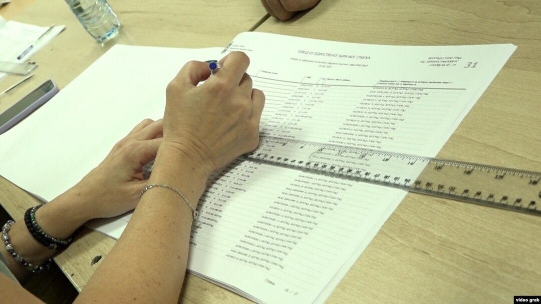 Birački spisak, fotografija sa lokalnih izbora u Srbiji, juni 2024.
