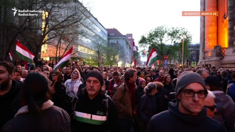 'Lock Them Up!' Thousands Join Rally Of Former Hungarian Government Insider