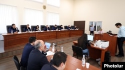 Armenia - The Supreme Judicial Council holds a hearing on disciplinary action against judges, Yerevan, June 29, 2023.