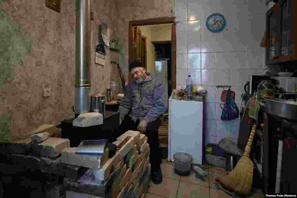 &quot;There is no gas, the electricity comes and goes,&quot; said 63-year-old Hennadiy Batsak, sitting in his kitchen near the small wood-burning stove that is now his only source of heating. Locals installed the stoves to help survive the bitter winter after fighting in the area destroyed the gas, heat, and water supply to the city.&nbsp;