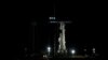 Ракета Falcon 9 на стартовому майданчику після затримки запуску місії Crew-6, 27 лютого 2023 року 